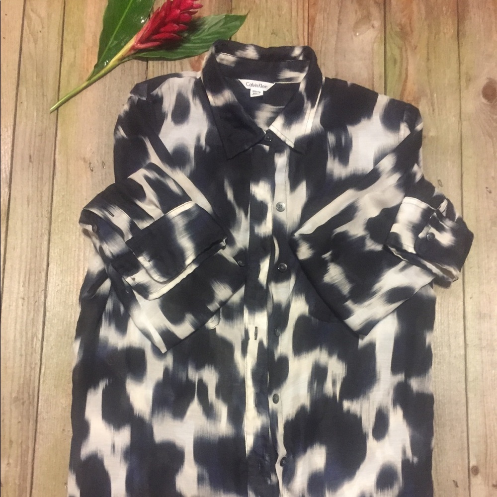 Calvin Klein button down blouse.